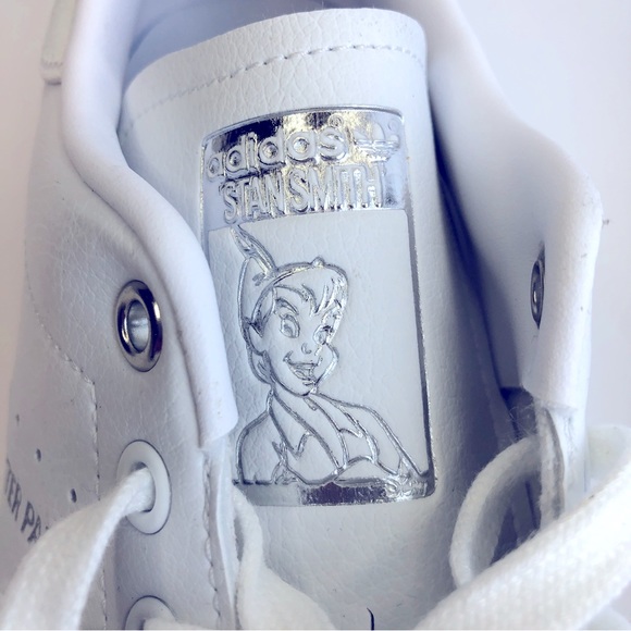 adidas Other - Adidas Disney Peter Pan and Tinkerbell Stan Smith Sneakers White Size Men’s 10.5